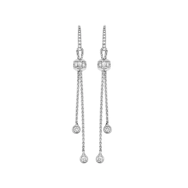 Khuyên Tai Piaget Rose Dimond Earrings G38PZ400 Vàng Trắng - Trang sức - Vua Hàng Hiệu
