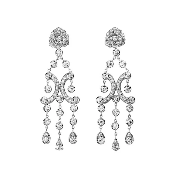 Khuyên Tai Piaget White Gold Diamond Earrings G38U0064 Vàng Trắng