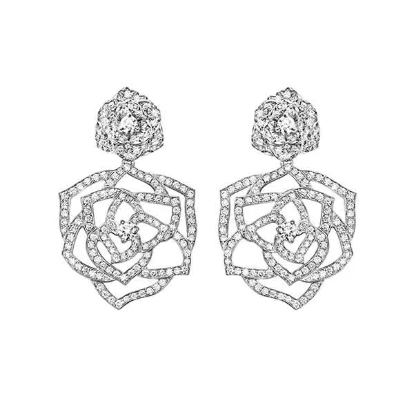Khuyên Tai Piaget White Gold Diamond Earrings G38U0066 Vàng Trắng - Trang sức - Vua Hàng Hiệu