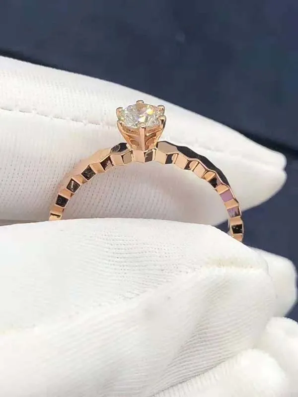 Nhẫn Chaumet Solitaire Bee My Love Ring Rose Gold Diamond Vàng Hồng - Trang sức - Vua Hàng Hiệu