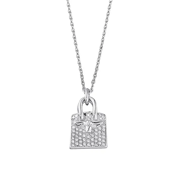 Dây Chuyền Hermès Hình Chìa Khóa Vàng Trắng - Trang sức - Vua Hàng Hiệu
