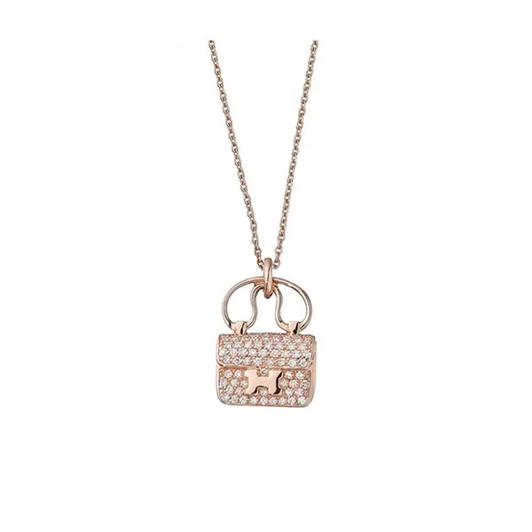 Dây Chuyền Hermès Hình Túi Vàng Hồng - Trang sức - Vua Hàng Hiệu
