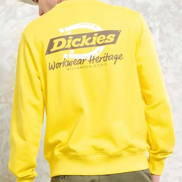 Áo Sweatshirt Dickies French Terry Brand Logo Print DK008723B71 Màu Vàng - Thời trang - Vua Hàng Hiệu