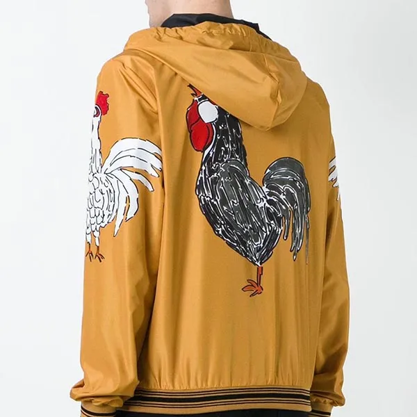 Áo Khoác Nam Dolce & Gabbana D&G Synthetic Samba Rooster Print Jacket Màu Vàng Size 46 - Thời trang - Vua Hàng Hiệu