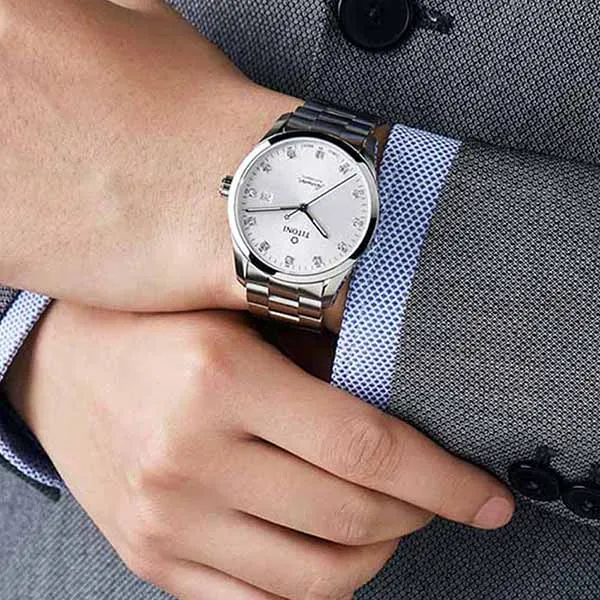 Đồng Hồ Nam Titoni 83743 S-581 39mm Màu Bạc - Đồng hồ - Vua Hàng Hiệu