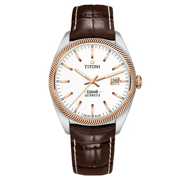 Đồng Hồ Nam Titoni 878 SRG-ST-606 41mm Dây Da