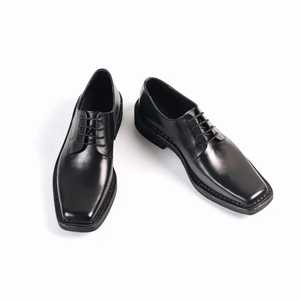 Giày Tây Be Classy The Countryman Square Toe Derby - DB24 Màu Đen