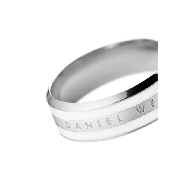 Nhẫn Daniel Welling Emalie Ring Satin White DW00400046 Màu Bạc - 3