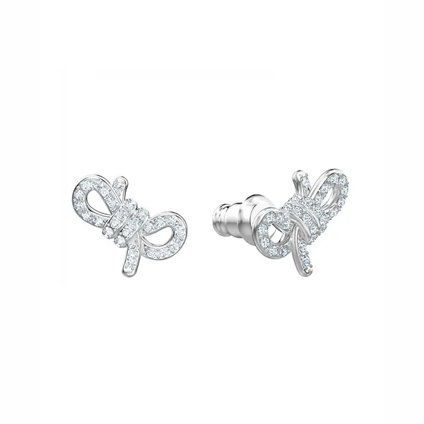 Khuyên Tai Swarovski Earrings Lifelong Bow Jewelery Swarovski Rhodium Plating 5447080 - Trang sức - Vua Hàng Hiệu