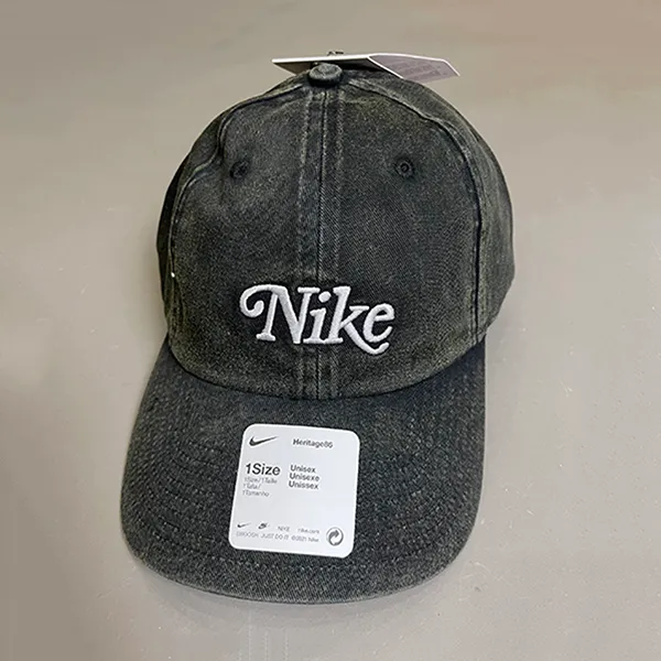 Mũ Nike Sports Heritage86 DH1637 - 010 Màu Xám Đen - Mũ nón - Vua Hàng Hiệu