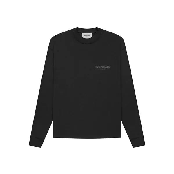 Áo Nỉ Fear Of God Essentials Long Sleeve Tee Stretch Limo Màu Đen - Thời trang - Vua Hàng Hiệu