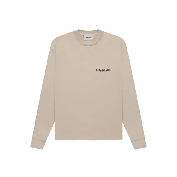 Áo Nỉ Fear Of God Essentials Long Sleeve Tee String Màu Nâu Nhạt - Thời trang - Vua Hàng Hiệu