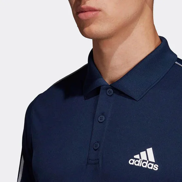 Áo Polo Adidas 3-Stripes Club Màu Xanh Navy Size L