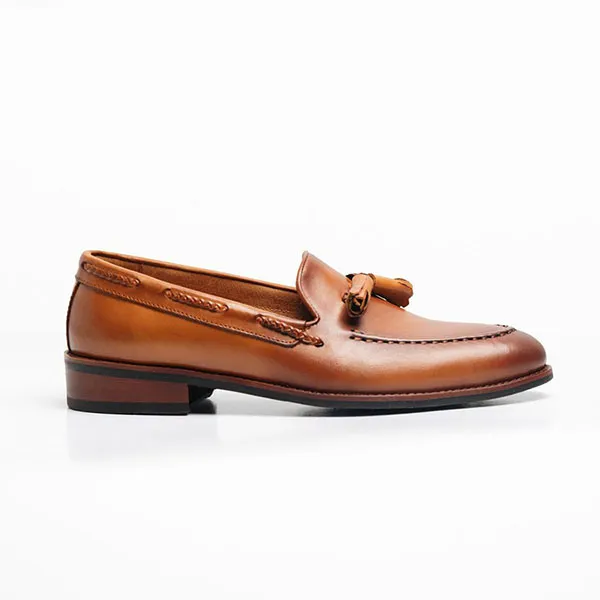 Giày Tây Be Classy Classic Tonkin Tassel Loafer - LF12 Màu Nâu Vàng - Giày - Vua Hàng Hiệu