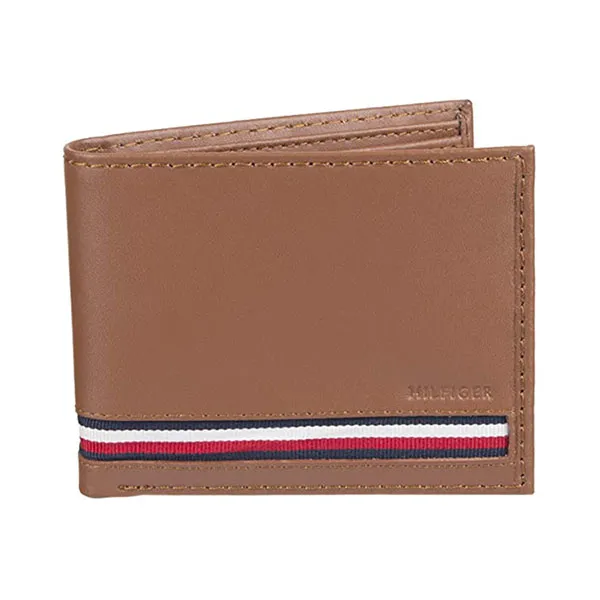 Ví Nam Tommy Hilfiger Leather Wallet 31TL22X062 Màu Nâu Bò