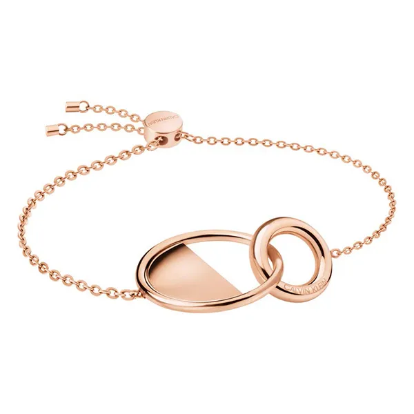Vòng Đeo Tay Calvin Klein CK Locked Bracelet KJ8GPB100100 Vàng Hồng