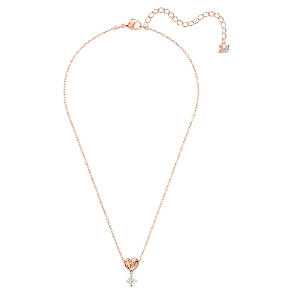 Dây Chuyền Swarovski Lifelong Heart Pendant Heart, White, Rose Gold-Tone Plated 5516542 - Trang sức - Vua Hàng Hiệu