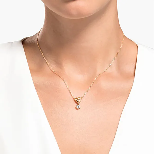 Dây Chuyền Swarovski Lifelong Heart Pendant Heart, White, Rose Gold-Tone Plated 5516542 - Trang sức - Vua Hàng Hiệu