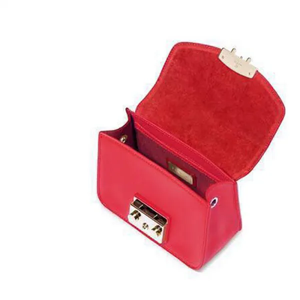Túi Đeo Chéo Furla Metropolis Mini Crossbody Màu Đỏ Ruby Size 17 - Túi xách - Vua Hàng Hiệu