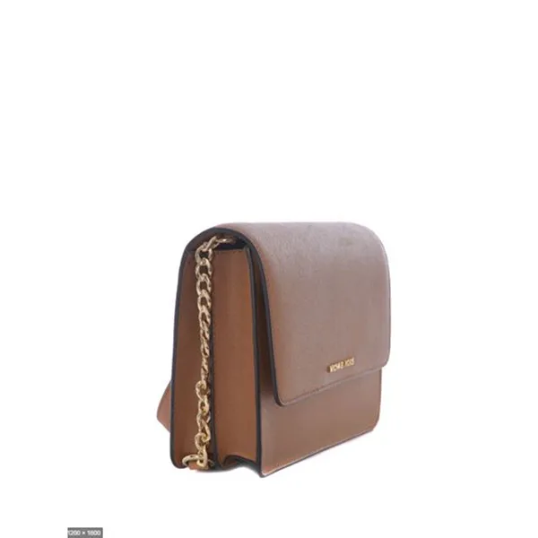 Túi Xách Michael Kors MK Daniela Large Saffiano Leather Crossbody Bag-Luggage 32S0GDDC3L-230 Màu Nâu