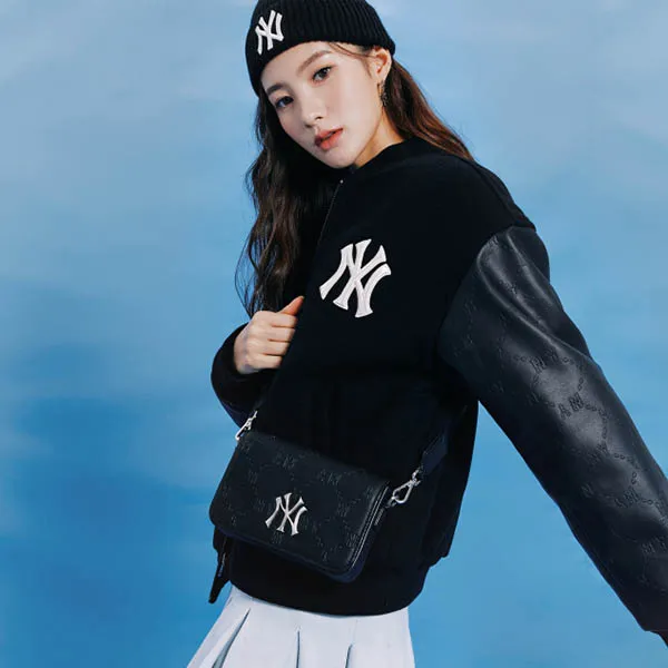 Túi Xách MLB Monogram Embo 3ACRS041N-50BKS Màu Đen