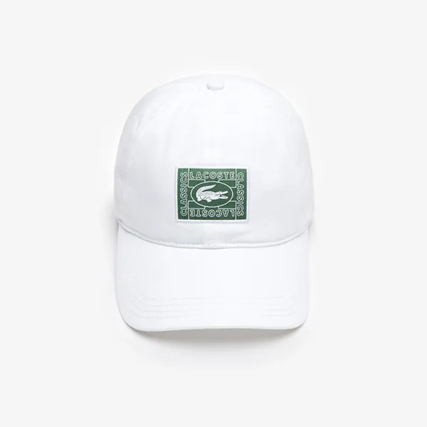 Mũ Lacoste Unisex Timsah RK4710L Logo Cá Sấu Màu Trắng - Mũ nón - Vua Hàng Hiệu