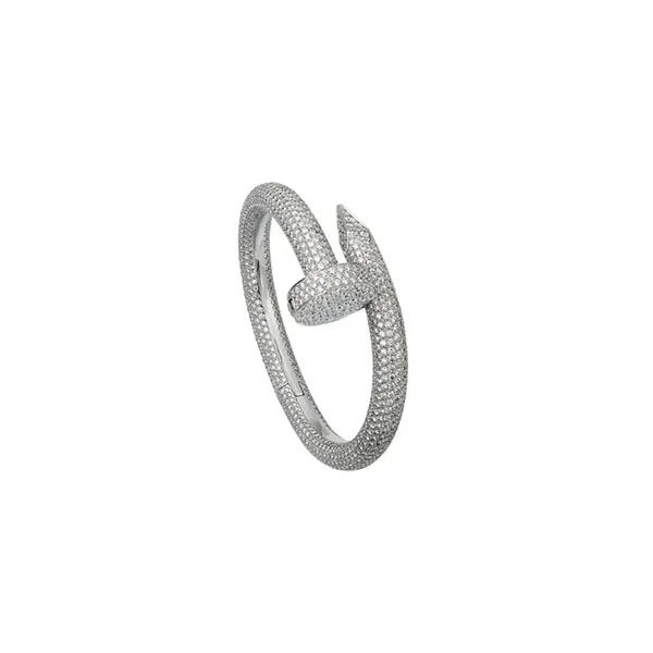 Nhẫn Jewery Luxury Juste Un Clou Đinh Full Kim Vàng Trắng - Trang sức - Vua Hàng Hiệu