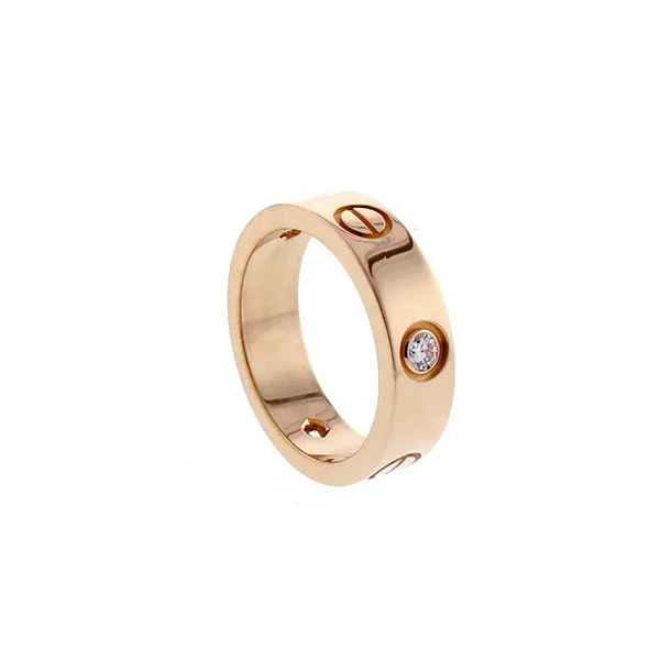 Nhẫn Jewery Luxury Love 3 Viên Kim Cương Vàng Hồng