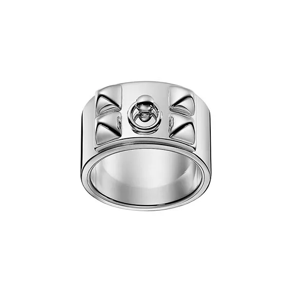 Nhẫn Hermès Collier De Chien Ring Vàng Trắng