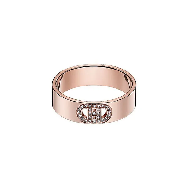 Nhẫn Hermès H D Ancre Ring Vàng Hồng