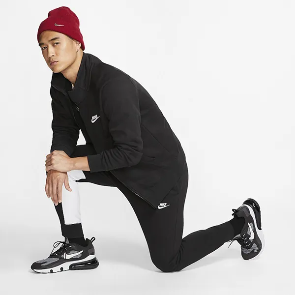 Áo Khoác Nike Sportswear Zip Jacket Herren Schwarz BV3017 010 Màu Đen Size S - Thời trang - Vua Hàng Hiệu