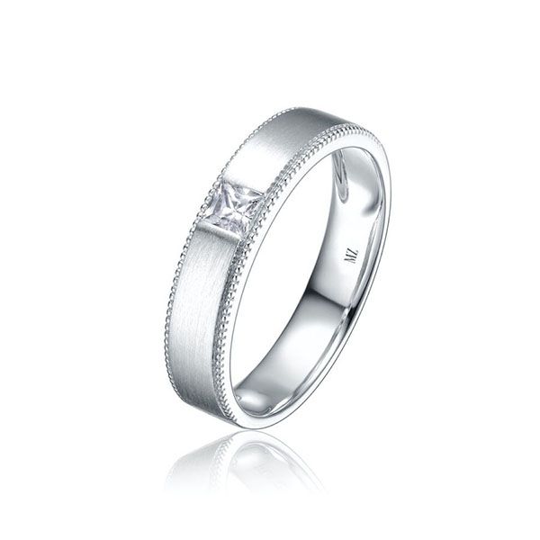 Nhẫn Cưới Meez Our Treasure Wedding Ring Vàng Trắng - 3