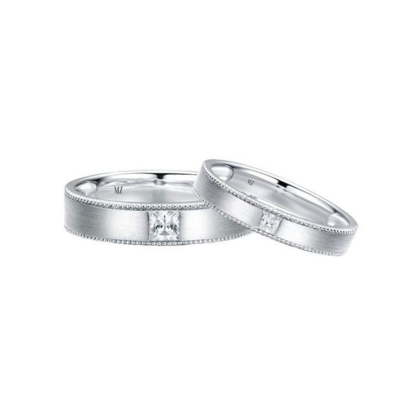 Nhẫn Cưới Meez Our Treasure Wedding Ring Vàng Trắng - 1