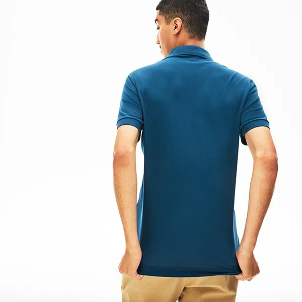 Áo Polo Lacoste Paris Shirt Regular Fit Stretch Cotton Piqué Màu Xanh Blue Size L - Thời trang - Vua Hàng Hiệu