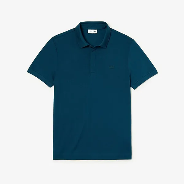 Áo Polo Lacoste Paris Shirt Regular Fit Stretch Cotton Piqué Màu Xanh Blue Size L - Thời trang - Vua Hàng Hiệu