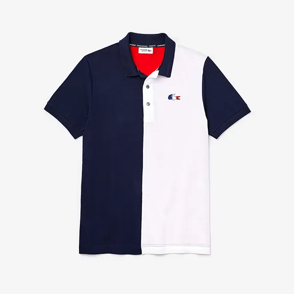 Áo Polo Lacoste Men's Sport French Sporting Spirit Edition Two-Tone Cotton Màu Trắng, Xanh Navy Size XS - Thời trang - Vua Hàng Hiệu