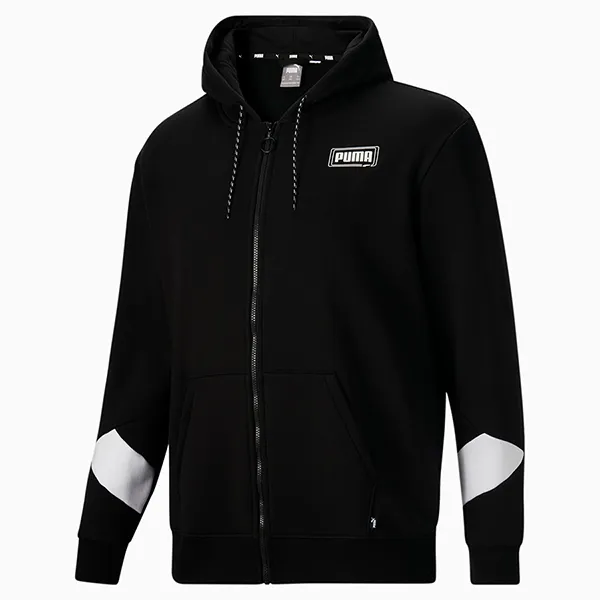 Áo Hoodie Puma Rebel Men's Full Zip Màu Đen Size M
