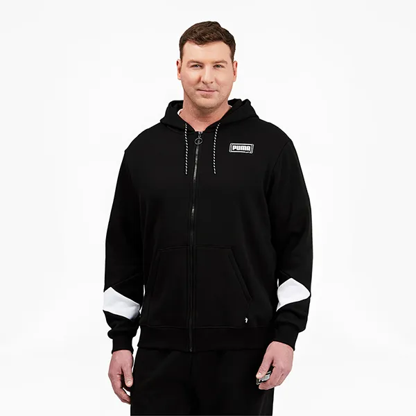 Áo Hoodie Puma Rebel Men's Full Zip Màu Đen Size M