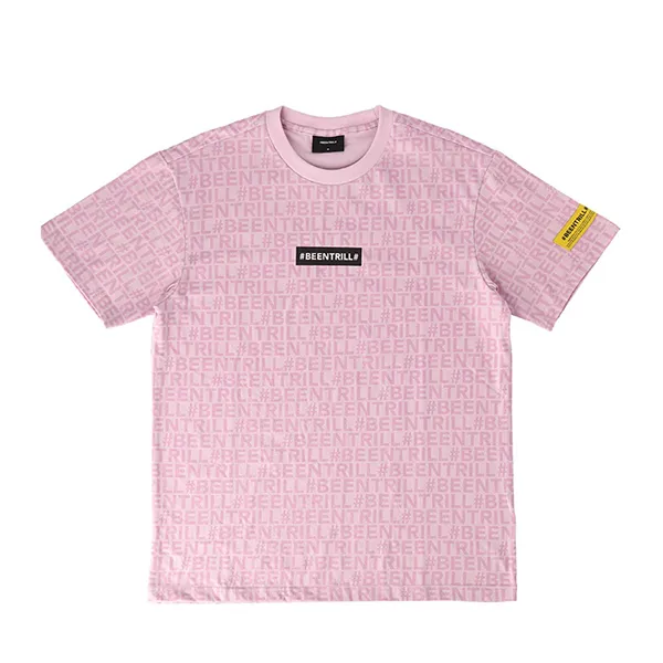 Áo Phông Beentrill Monogram Comfort Fit Short Sleeve T-Shirt Màu Hồng Size S - 2
