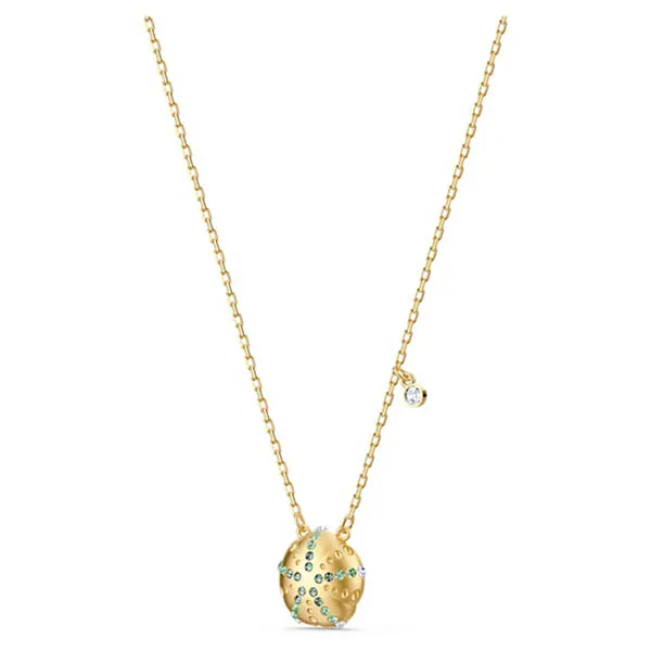 Dây Chuyền Swarovski Shine Urchin pendant Green, Gold-tone Plated Màu Vàng - Trang sức - Vua Hàng Hiệu