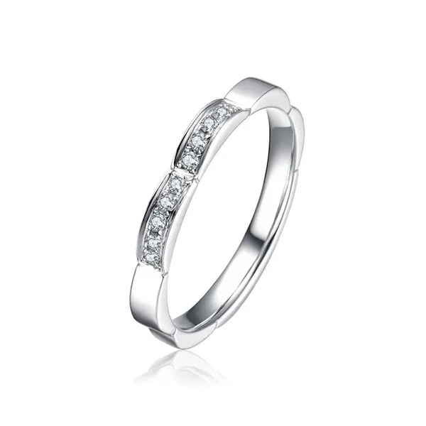 Nhẫn Cưới Meez Snowdrop Wedding Ring Vàng Trắng - Trang sức - Vua Hàng Hiệu