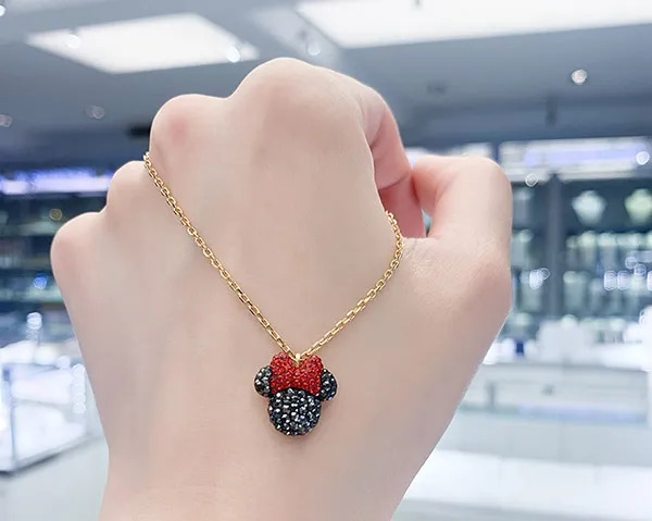 Dây Chuyền Swarovski Minnie Pendant, Black, Gold-tone Plated 5566693