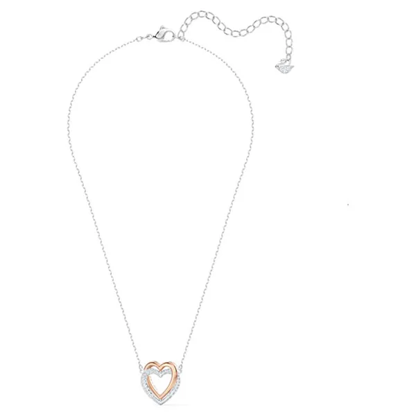 Dây Chuyền Swarovski Infinity Necklaceheart, White, Mixed Metal Finish 5518868 - 4