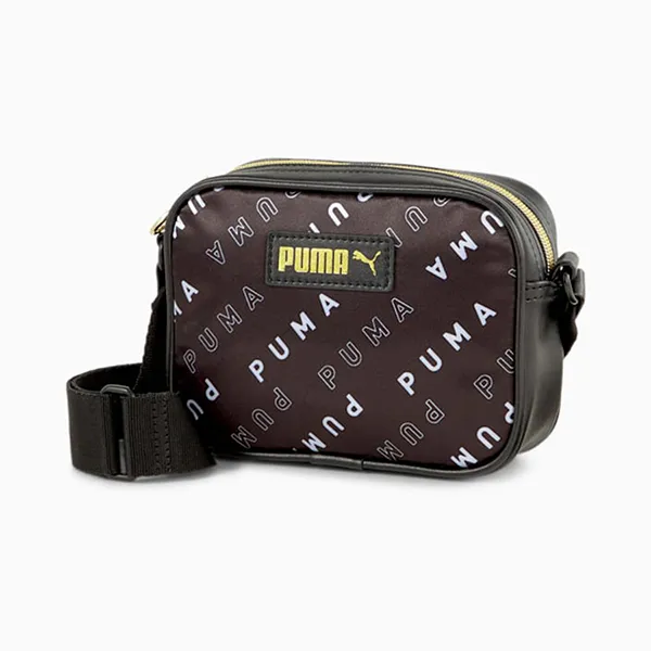 Túi Đeo Chéo Puma Classics Women’s Cross Body Bag Phối Màu Đen, Nâu Cafe - Túi xách - Vua Hàng Hiệu