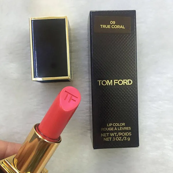 Son Tom Ford Lip Color Lipstick – 09 True Coral Màu Hồng Cam - Son Môi - Vua Hàng Hiệu