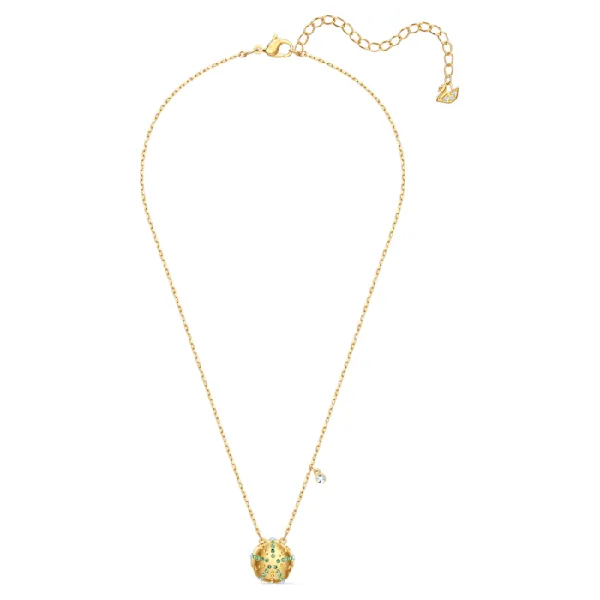 Dây Chuyền Swarovski Shine Urchin pendant Green, Gold-tone Plated Màu Vàng - Trang sức - Vua Hàng Hiệu