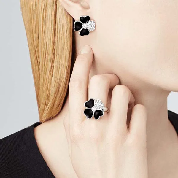 Khuyên Tai Jewery Luxury Floral Earrings