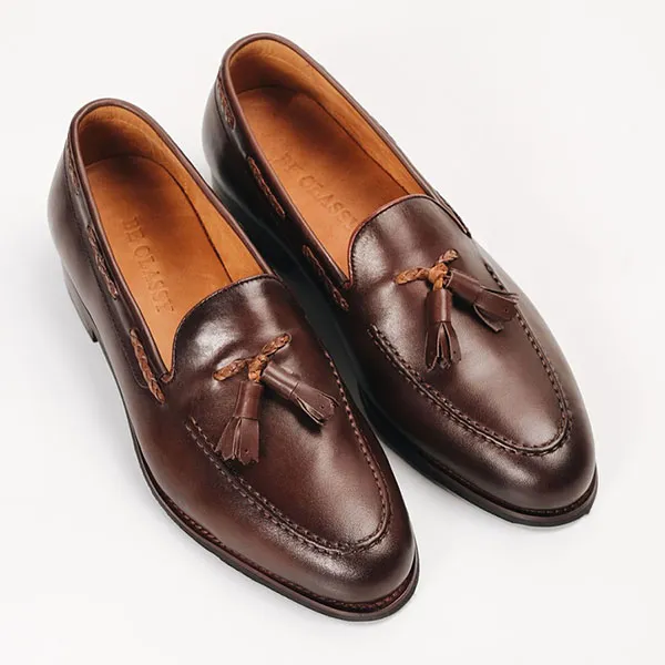 Giày Tây Be Classy Classic Tonkin Tassel Loafer - LF12 Màu Nâu