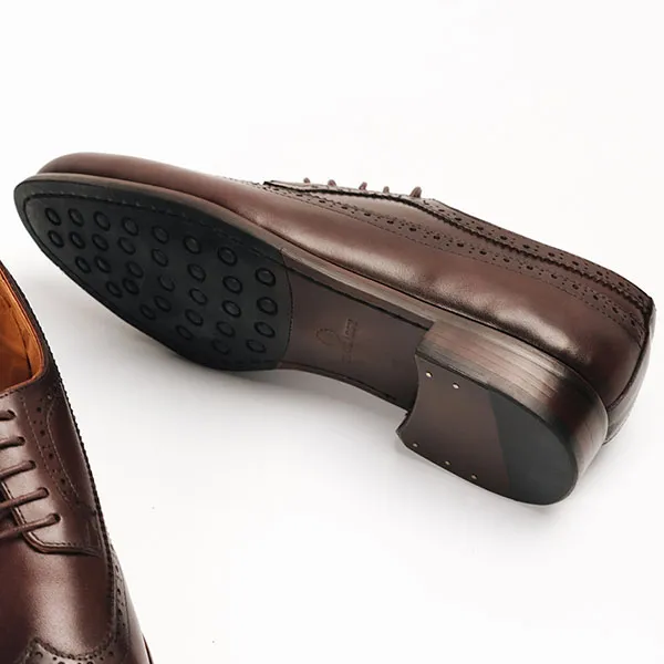 Giày Tây Be Classy Classic Brogues Derby - DB18 Màu Nâu - Giày - Vua Hàng Hiệu