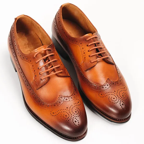 Giày Tây Be Classy Classic Brogues Derby - DB18 Màu Nâu Vàng